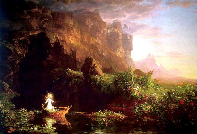 Thomas Cole Voyage of Life Childhood